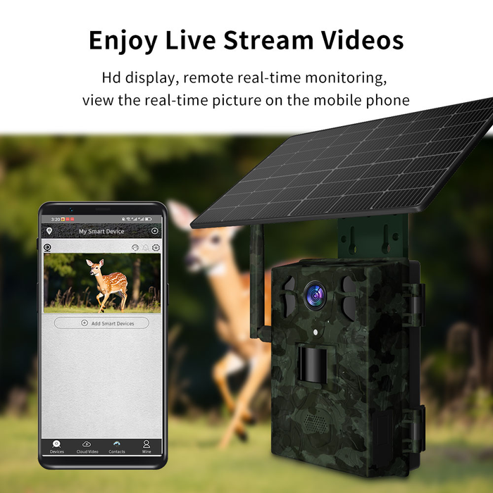 TAIPAN H6 Live Stream 4G Camera with Solar Panel Kit